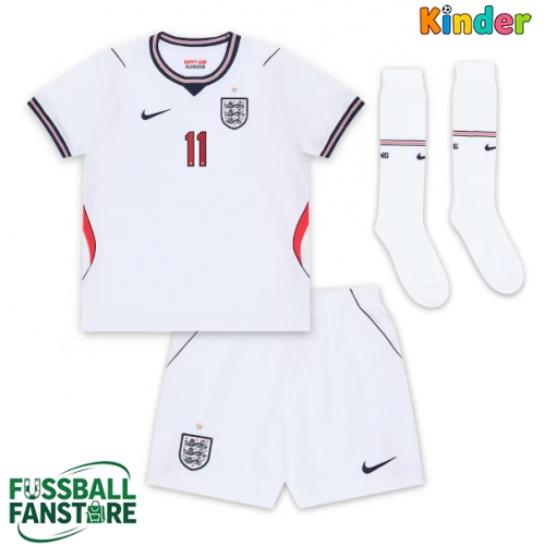 England Marcus Rashford #11 Replik Heimtrikot Kinder WM 2026 Kurzarm (+ Kurze Hosen)